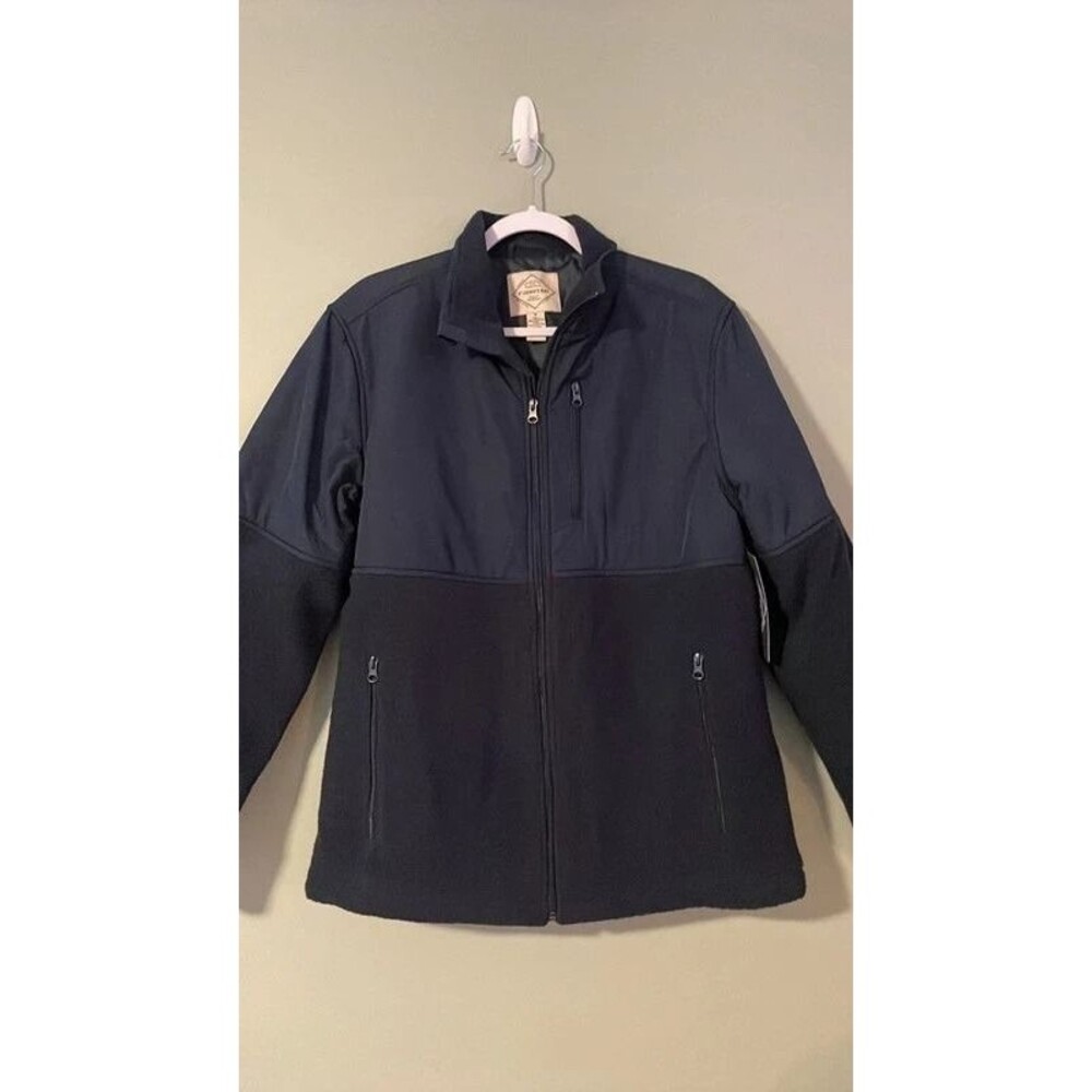 St. John’s Bay men’s blue medium lined jacket NWT